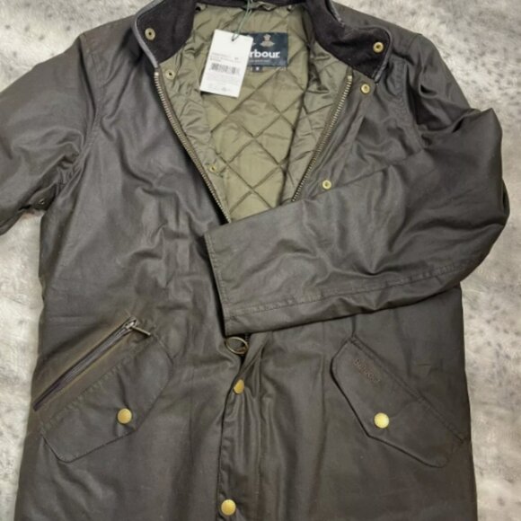 Barbour Men's Prestbury Wax Jacket in Olive MSRP$495 British Luxury Heritage - Picture 9 of 16